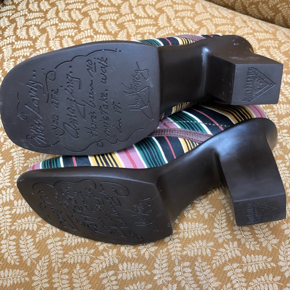 John Fluevog Stripe Splendid Booties - Picture 11 of 17